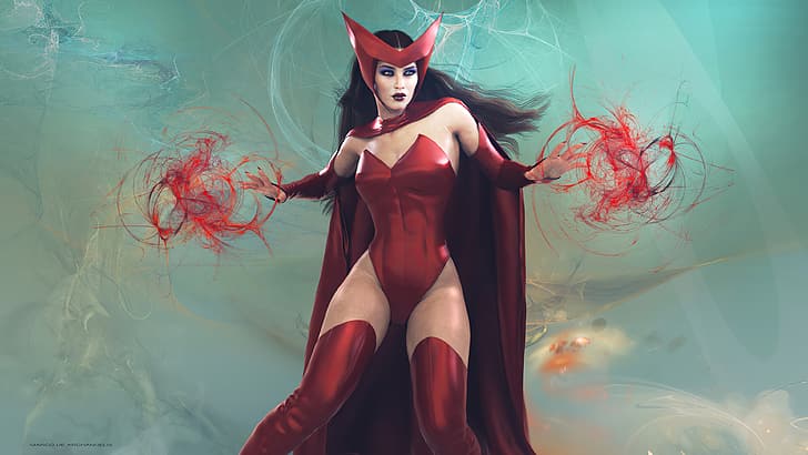 Mujer, superhéroe, bruja escarlata, Fondo de pantalla HD | Wallpaperbetter