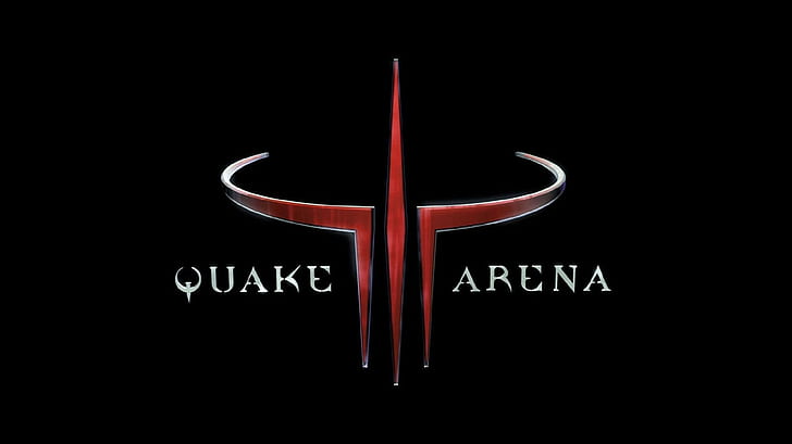 Terremoto, videogame, jogo de tiro em primeira pessoa, preto, vermelho, HD papel de parede