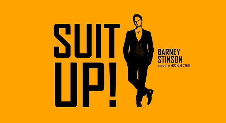 Suit Up, Suit Up! Barney Stinson wallpaper, Artistic, Typography, barney stinson, HD wallpaper