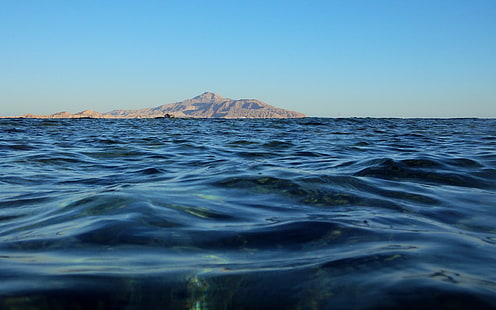 море, планини, пейзаж, вода, остров, Канарски острови, HD тапет HD wallpaper