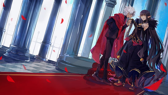 Fate / Grand Order Shirou Kotomine and Caster Black 디지털 벽지, Fate Series, Fate / Apocrypha, Assassin of Red, Shirou Kotomine, HD 배경 화면 HD wallpaper