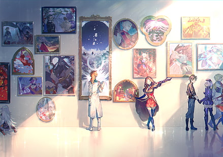 Fate / Grand Order, Série Fate, Leonardo da Vinci, Mashu Kyrielight, anime, FGO, HD papel de parede HD wallpaper