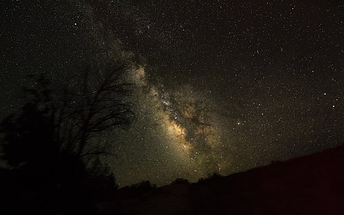Night Stars Galaxy Milky Way HD, rymden, natten, stjärnorna, galaxen, vägen, mjölkaktig, HD tapet HD wallpaper