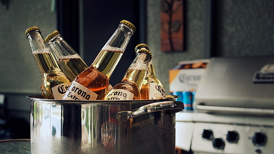 1corona, alkohol, bir, bir, korona, minuman, minuman, Wallpaper HD HD wallpaper