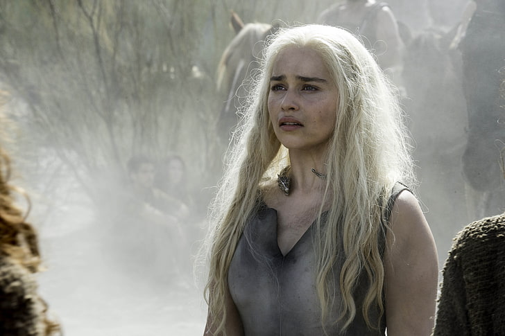Musim 6, Daenerys Targaryen, Game of Thrones, 4K, Emilia Clarke, Wallpaper HD