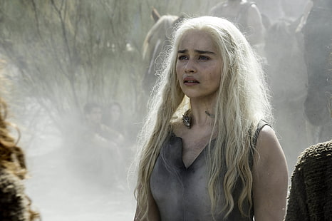 Сезон 6, Daenerys Targaryen, Game of Thrones, 4K, Емилия Кларк, HD тапет HD wallpaper
