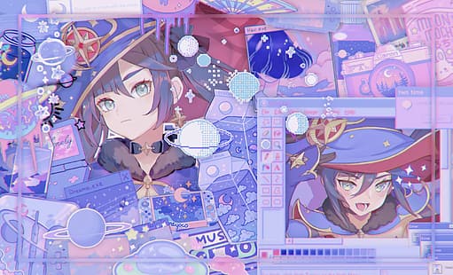 Mona (Genshin Impact), Genshin Impact, Strumpfhosen, HD-Hintergrundbild HD wallpaper