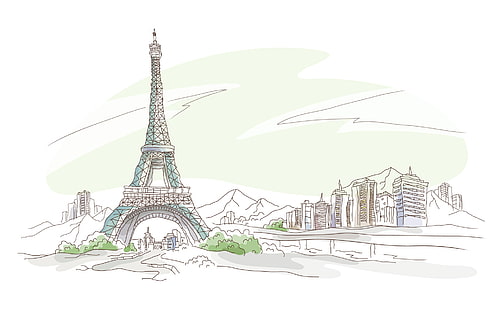 برج إيفل ، باريس ، باريس ، فرنسا ، برج إيفيليفا، خلفية HD HD wallpaper