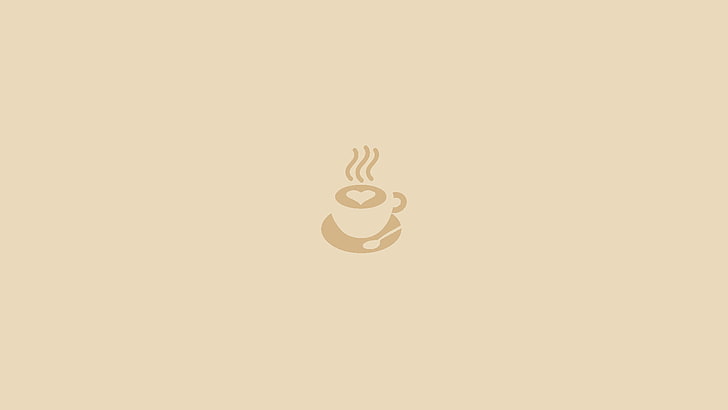 kaffe, beige, minimalism, HD tapet