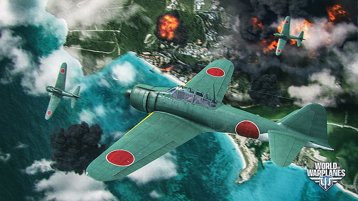 green and yellow plastic toy, World of Warplanes, warplanes, wargaming, airplane, HD wallpaper