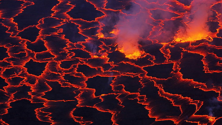 Volcanoes, Volcano, Fire, Hell, Lava, HD wallpaper