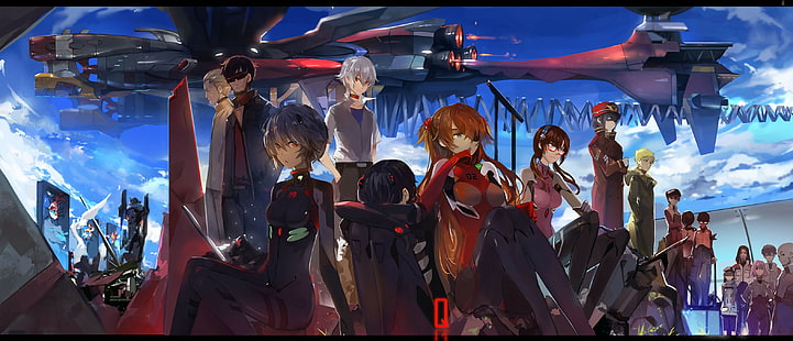 อะนิเมะ, การสร้าง Evangelion, Neon Genesis Evangelion, Makinami Mari Illustrious, วอลล์เปเปอร์ HD HD wallpaper