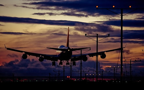 lotnictwo, samolot, lotnisko, wzrost, Tapety HD HD wallpaper