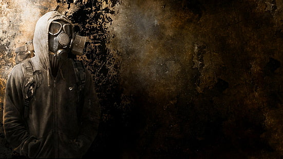 Gasmasken, Grunge, Männer, apokalyptisch, HD-Hintergrundbild HD wallpaper
