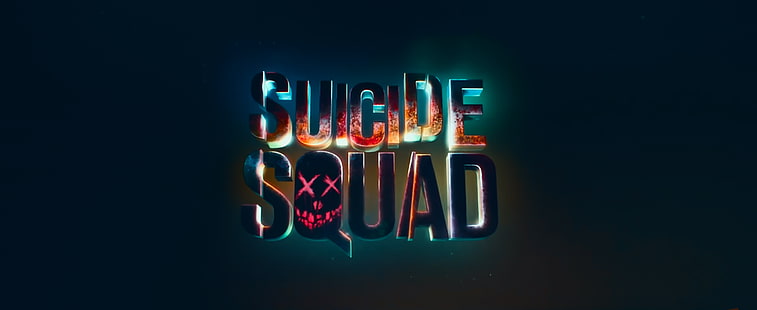 Logo Suicide Squad, Suicide Squad, texte, films, Fond d'écran HD HD wallpaper