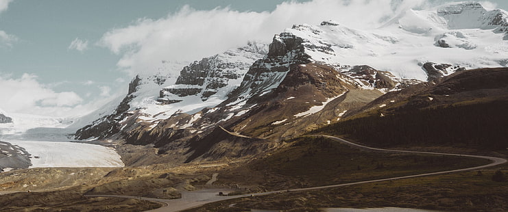 schneebedeckter Berg, Ultrawide, Schnee, HD-Hintergrundbild HD wallpaper