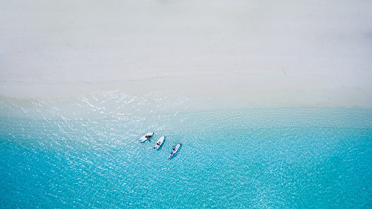 alam, air, perahu, Wallpaper HD