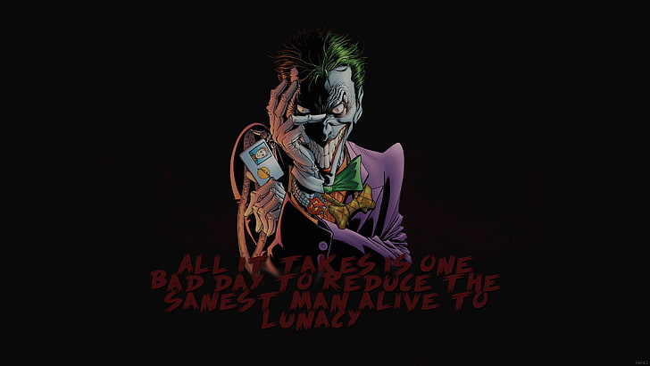 Тапетът на Joker, Joker, Batman Begins, цитат, HD тапет