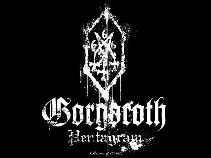 banda, música metal, black metal, Gorgoroth, logotipo da banda, HD papel de parede