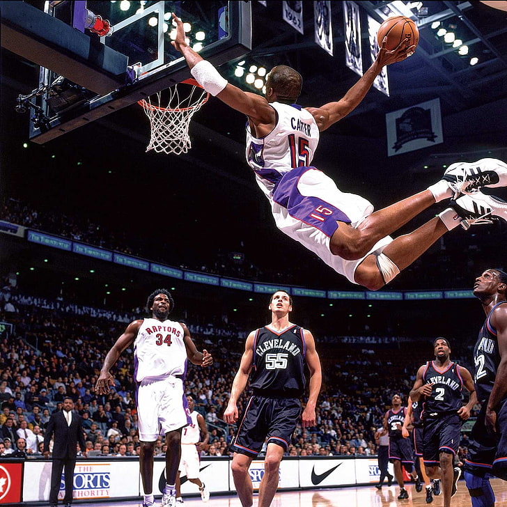 Vince Carter, NBA, bola basket, dunks, hoop, Wallpaper HD