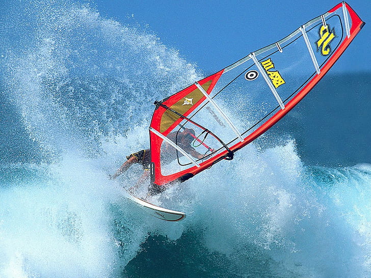 Splash de surf en el océano !!!!Deportes Deportes acuáticos HD Art, agua, windsurf, océano, surf, Fondo de pantalla HD