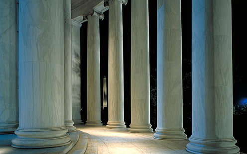 fotografía de pilar de hormigón blanco, columnas, ciudad, edificio, histórico, Fondo de pantalla HD HD wallpaper