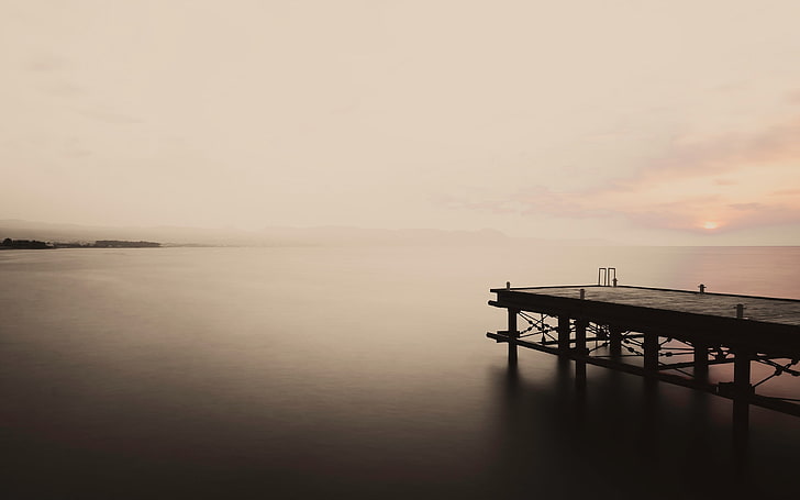Backlit beach blurred calm-Scenery High Quality Wa.., HD wallpaper