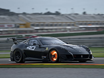 2012, 599xx, evoluzione, ferrari, fire, race, racing, supercar, supercars, HD tapet HD wallpaper