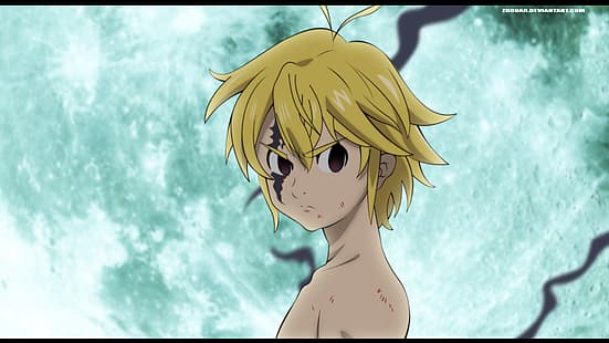 Anime, Anime Boys, Nanatsu no Taizai, Sieben Todsünden, Meliodas, Meliodas (Sünde des Zorns), HD-Hintergrundbild HD wallpaper