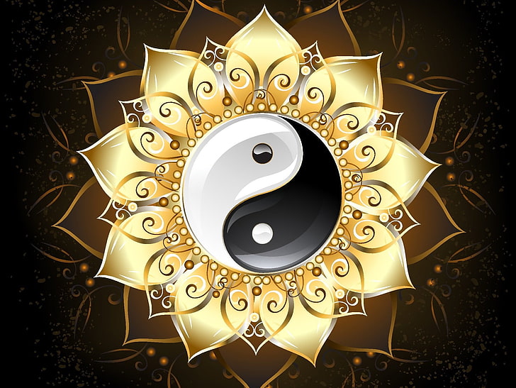 Yin y yang, Fondo de pantalla HD