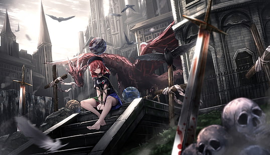 Anime, Touhou, Hecatia Lapislazuli, HD-Hintergrundbild HD wallpaper