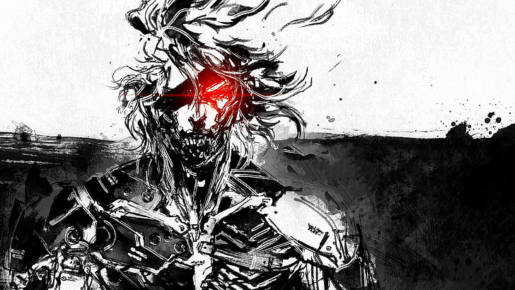 Attack On Titan Eren Jaeger ، Metal Gear Rising: Revengeance ، Raiden ، Metal Gear ، ألعاب الفيديو ، الأعمال الفنية، خلفية HD
