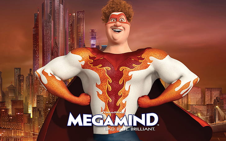 Megamind Titan, animation, action, comedy, ferrell, HD wallpaper