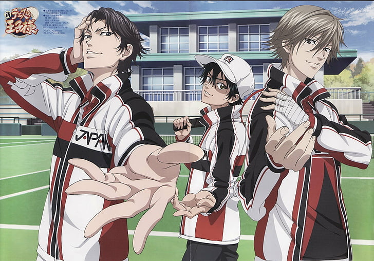 anime, atobe, boys, character, group, keigo, kuranosuke, prince, series, shiraishi, sports, tennis, HD wallpaper