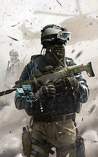 วอลเปเปอร์ทหาร, Ghost Recon, วิดีโอเกม, ยุทธวิธี, กองกำลังพิเศษ, การแสดงภาพบุคคล, ปืนไรเฟิลจู่โจม, Adaptive Combat Rifle, ทหาร, Ghost Recon ของ Tom Clancy, Ghost Recon ของ Tom Clancy: Future Soldier, วอลล์เปเปอร์ HD HD wallpaper