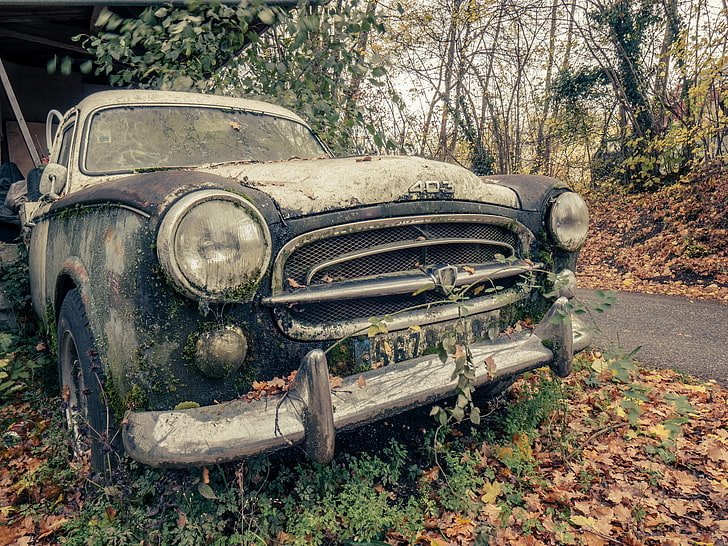 car, vehicle, old, HD wallpaper
