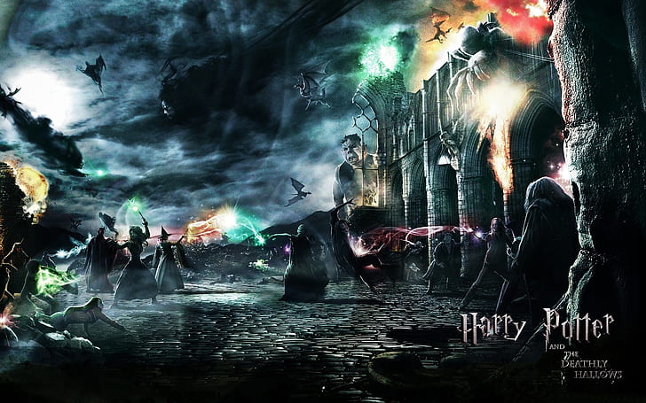 Harry Potter Deathly Hallows Harry Potter and the Deathly Hallows HD, movies, the, and, harry, potter, hallows, deathly, HD wallpaper