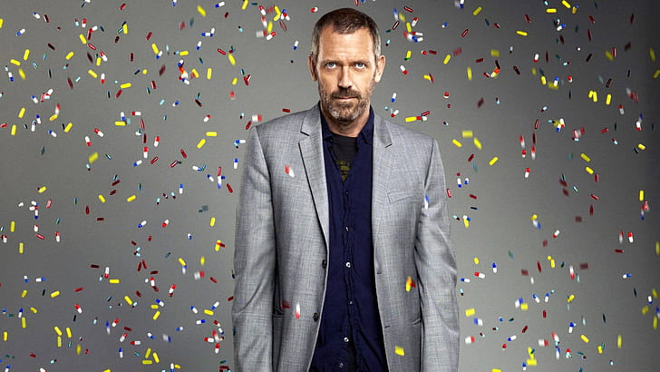 Hugh Laurie Pills, dr house, house md, actor, celeb, HD wallpaper