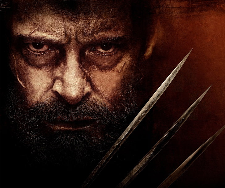 El cartel de Wolverine, película, Logan, Hugh Jackman, Logan (película), Wolverine, Fondo de pantalla HD