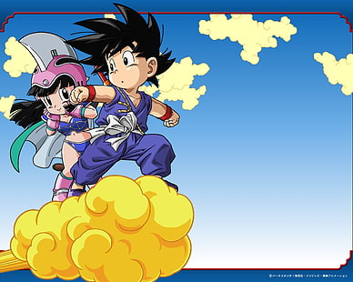 chibi son goku dragon ball z chichi 1280x1024 Anime Dragonball HD Seni, chibi, Son Goku, Wallpaper HD HD wallpaper