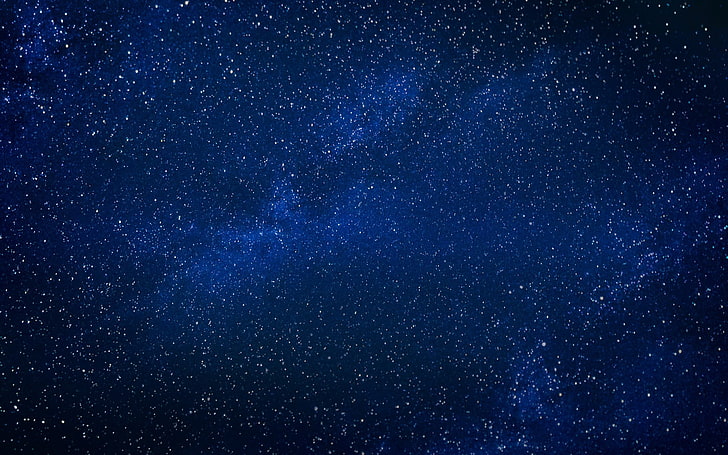 blue and white wallpaper, sky, stars, HD wallpaper