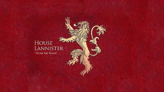 โลโก้ House of Lannister, House Lannister, Game of Thrones, วอลล์เปเปอร์ HD HD wallpaper