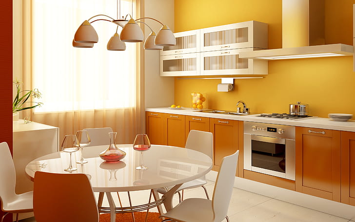 Kitchen Furniture, furniture, kitchen, furniture design, design, HD wallpaper