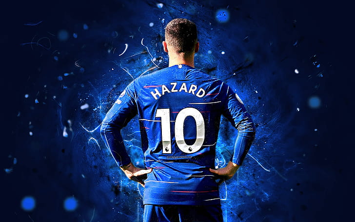 Futebol, Eden Hazard, belga, Chelsea F.C., HD papel de parede