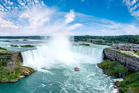 USA, New York, Niagara Falls, 6k, waterfall, HD wallpaper HD wallpaper