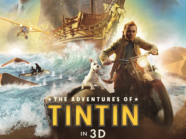 The Adventures of Tintin 2011, Adventures, Tintin, 2011, Wallpaper HD