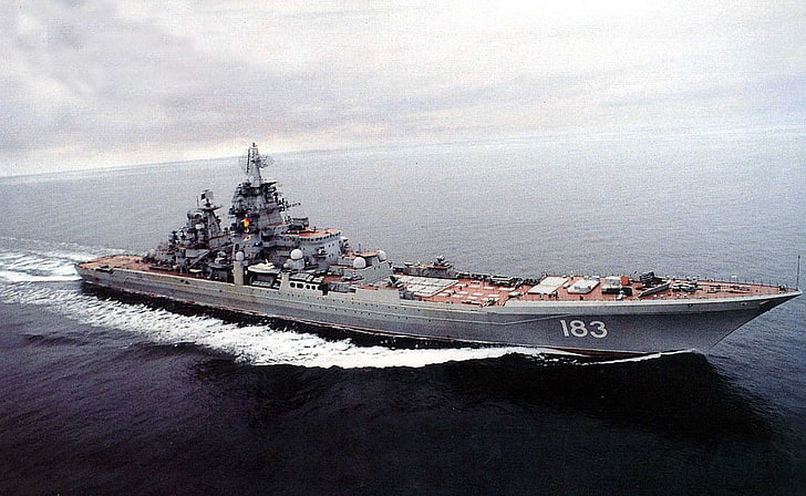 Пьотър Великий, боен крайцер от клас Киров, руски флот, HD тапет