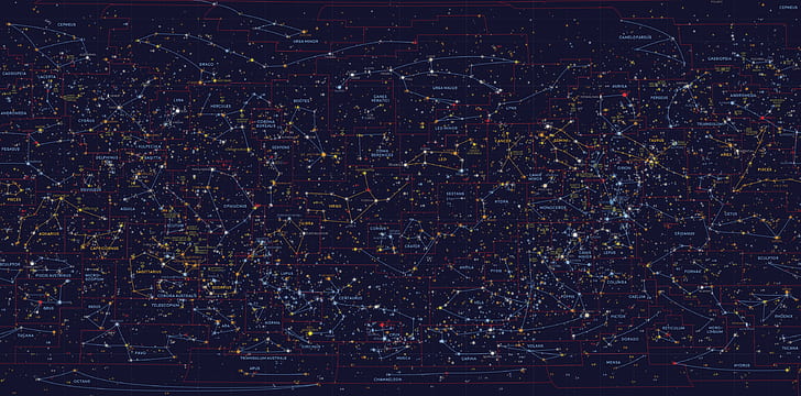 El cielo, las estrellas, la constelación, el cielo, las constelaciones,  Fondo de pantalla HD | Wallpaperbetter