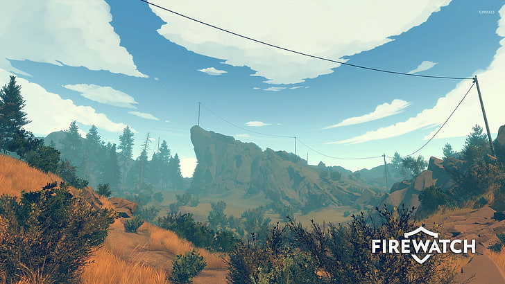 white and blue above ground pool, video games, Firewatch, HD wallpaper