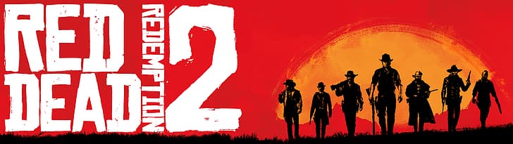 Red Dead Redemption 2, süper ultra geniş, HD masaüstü duvar kağıdı